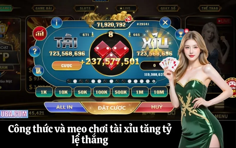 Công thức và mẹo chơi tài xỉu tăng tỷ lệ thắng