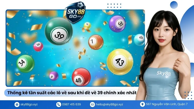Thống kê tần suất các lô về sau khi đề về 39 chính xác nhất